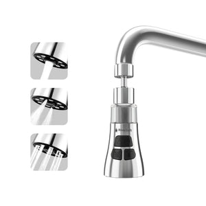 RiverSoft ECOBLU EDGE EB-05 720° Rotating Kitchen Tap Filter | 3-Mode Anti-Splash Tap Extender for Kitchen & Home Sink | High-Pressure Water Saver Nozzle with Stainless Steel Filter