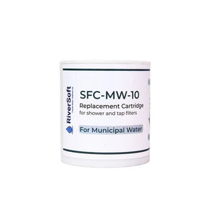 RiverSoft SFC-MW-10 Replacement Cartridge for Shower & Tap Filter for Municipal Water Supply | Reduces Chlorine & Conditions Mild Hard Water| Reduces Hairfall and Prevents Dry Skin