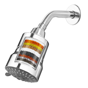 RiverSoft DIVA-03 Shower Filter for Hard Water with 15 Stages | 3 Mode Spray Setting | Water Softener for Bathroom | Shower Head Filter (Chrome, Pack of 1)