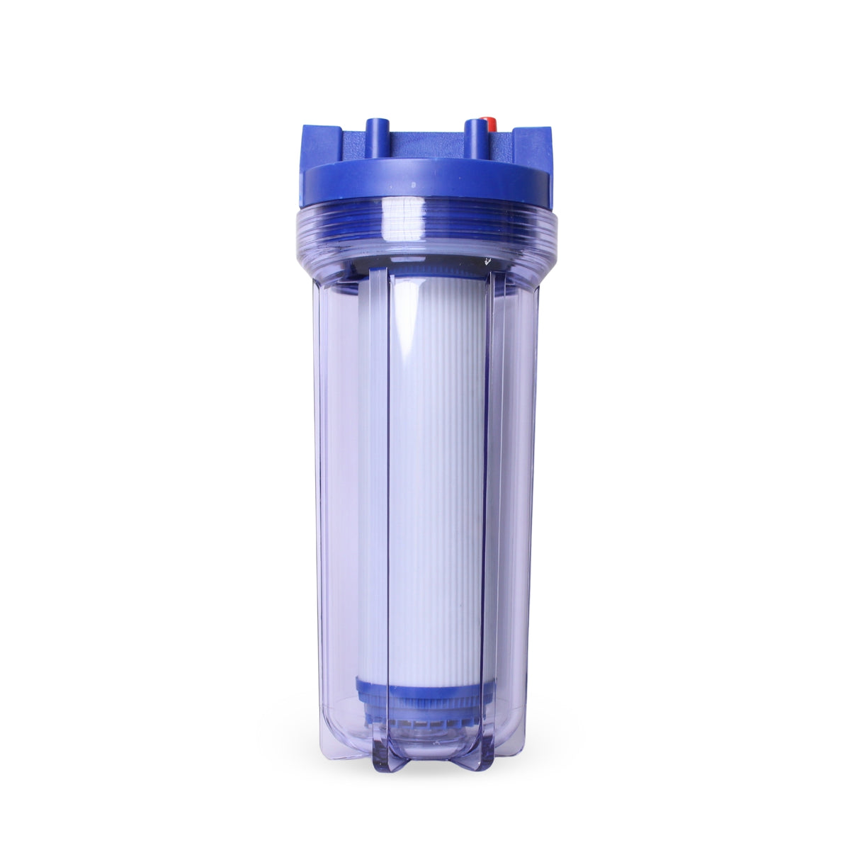 RiverSoft PreRO-TR-GAC Pre-Filter with GAC Cartridge | Chlorine, Odor & Taste Reduction | Transparent Housing | 3/4" Inlet/Outlet | Compatible with RO Systems