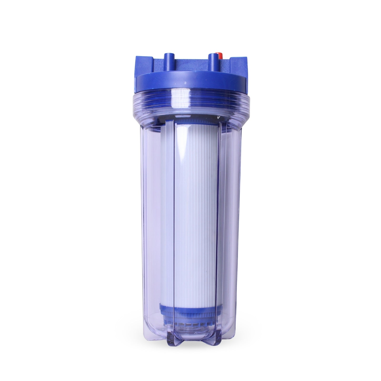 RiverSoft PreRO-TR-GAC Pre-Filter with GAC Cartridge | Chlorine, Odor & Taste Reduction | Transparent Housing | 3/4" Inlet/Outlet | Compatible with RO Systems