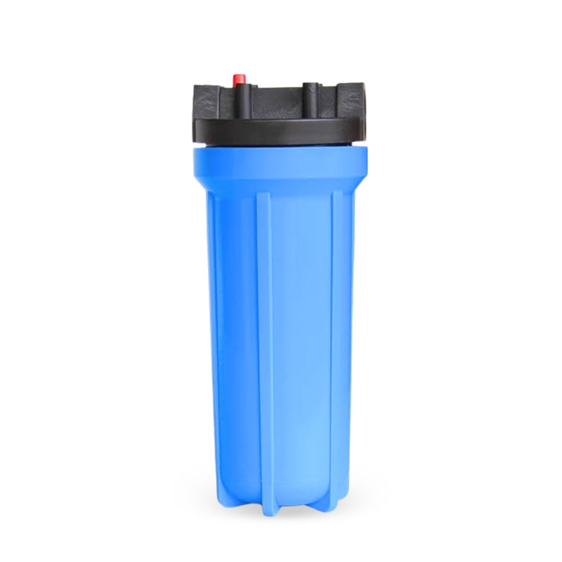 RiverSoft Prefilter Assembly Granular with Activated Carbon (GAC) Filter with Housing – Reduces Chlorine, Odors. (3/4 inch Inlet/Outlet, Blue, PP)