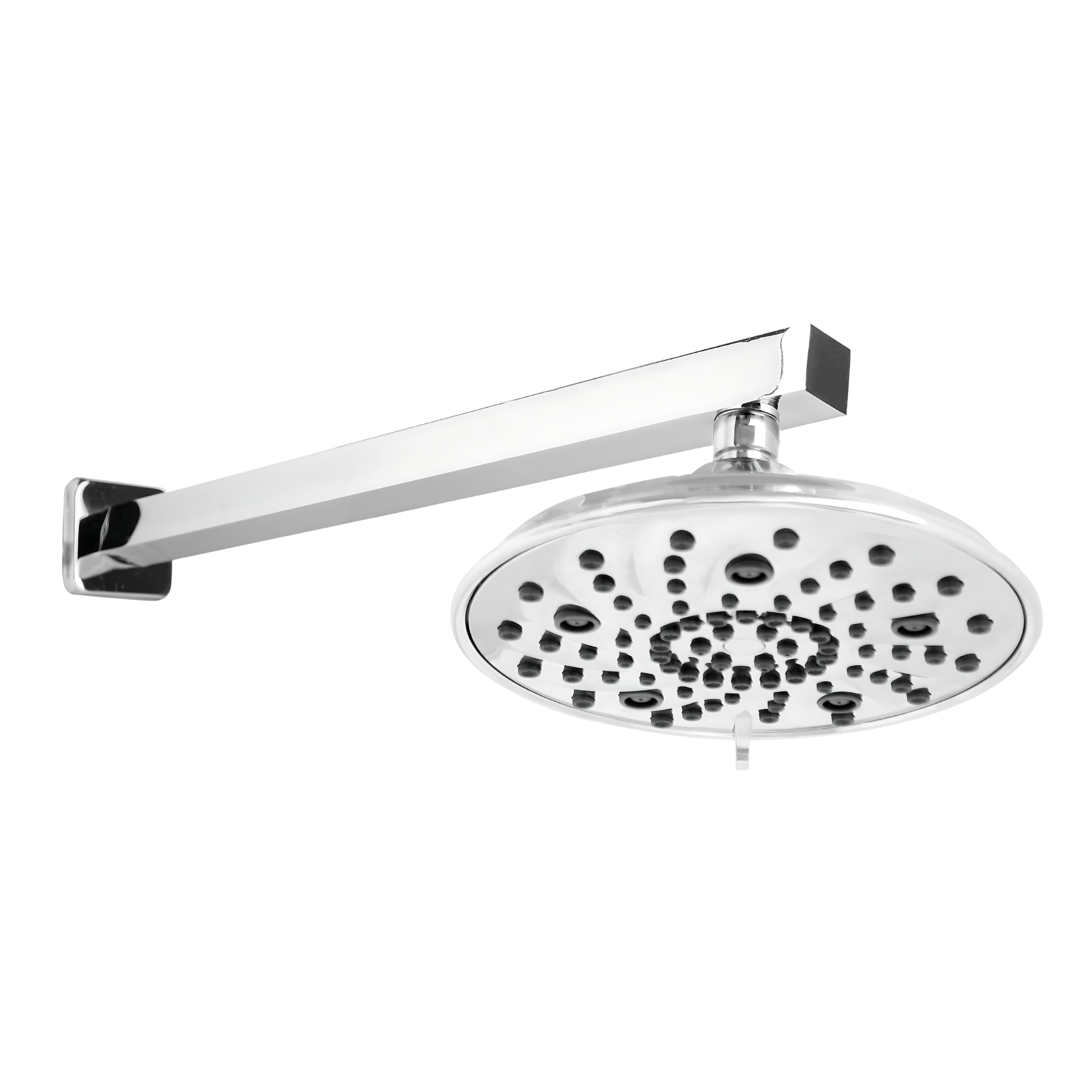 RiverSoft RSC-7 Shower Head 7-Function ABS with Adjustable Brass Ball Joint wide faceplate 199mm dia without arm