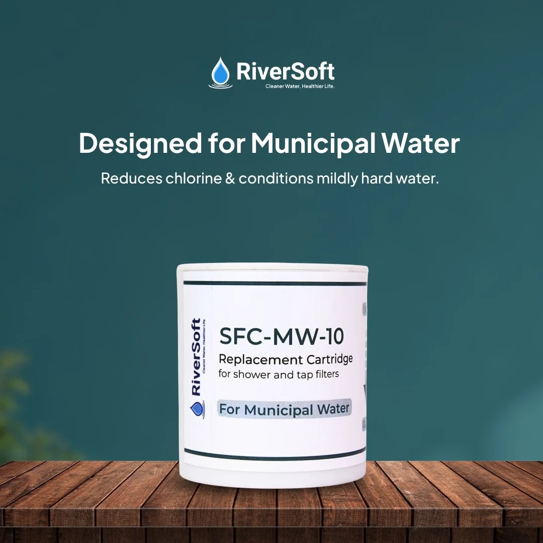 RiverSoft Shower and Tap Filter Cartridge Design for Municipal water 