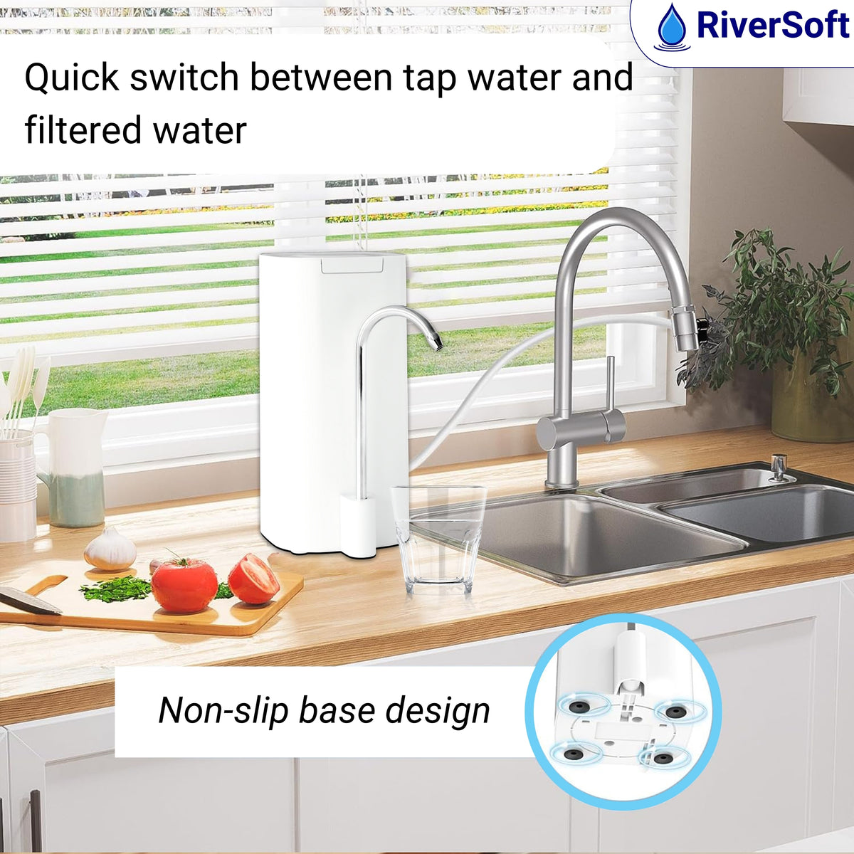3-in-1 Ultrafiltration Complete Water Filtration System for drinking water | Use below 200 TDS | Sediment, Ultrafiltration, and Carbon Filters| Three Layers Purification