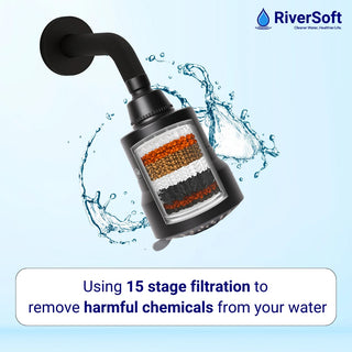 RiverSoft shower filter for bathroom with 15 satge filtration