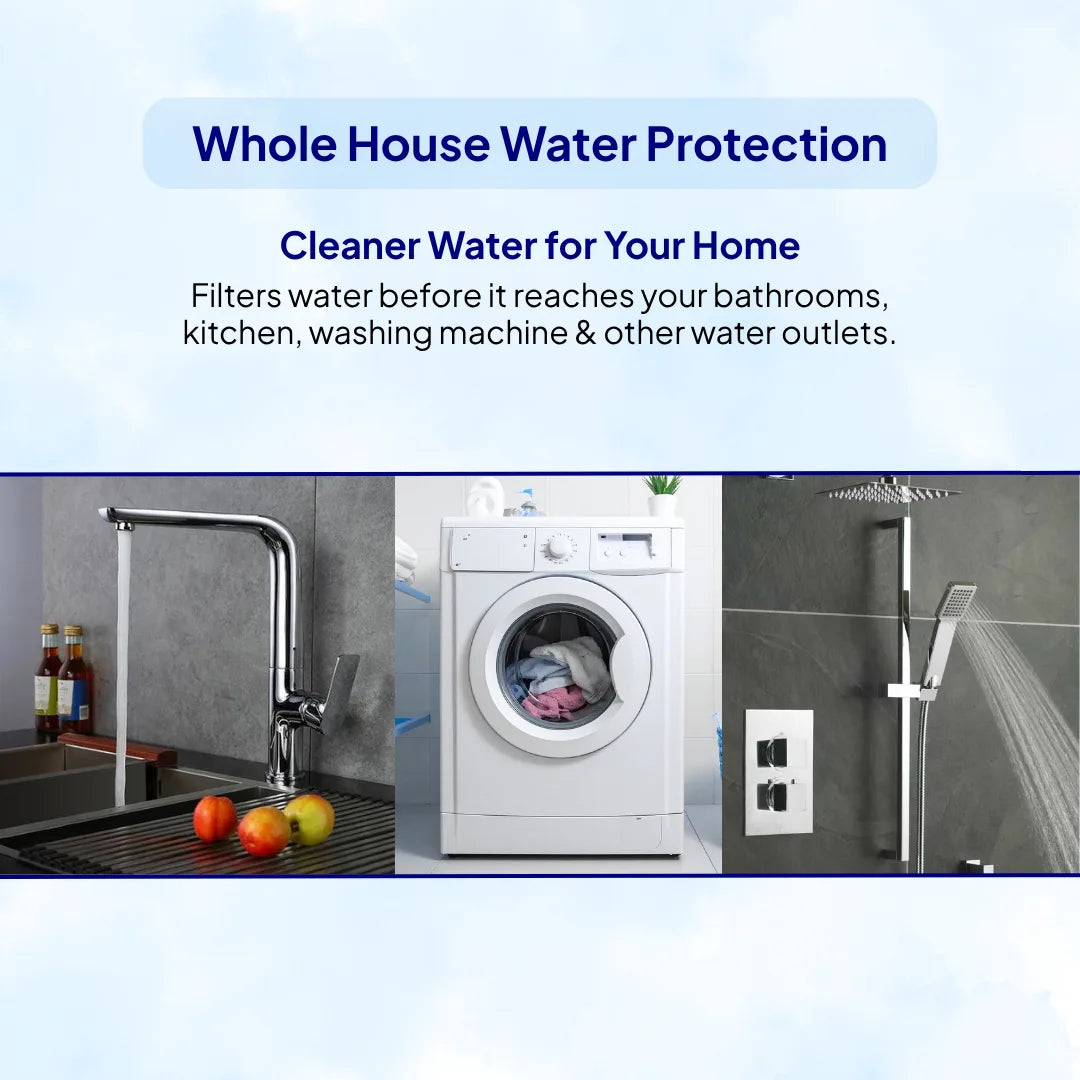 RiverSoft MHW-10 Mainline hard water filter whole house water protection system, 