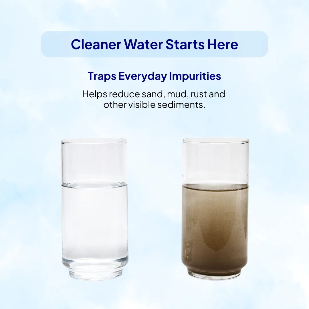 RIVIQ HWC-10 | 10-Inch Hard Water Mainline Filter Cartridge | Replacement Cartridge for MHW-10 Water Filter | Whole House Water Filter Cartridge
