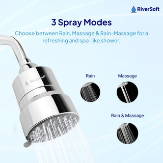 RiverSoft 3 spray mode Shower filter for hard water