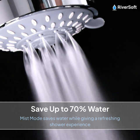 DIVA-05 Shower Filter for Hard Water and Water Softener for Bathroom with 5 Mode Spray Setting