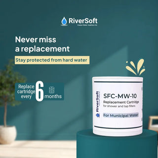 RiverSoft SFC-MW-10 replacement cartridge for shower and tap filters,
