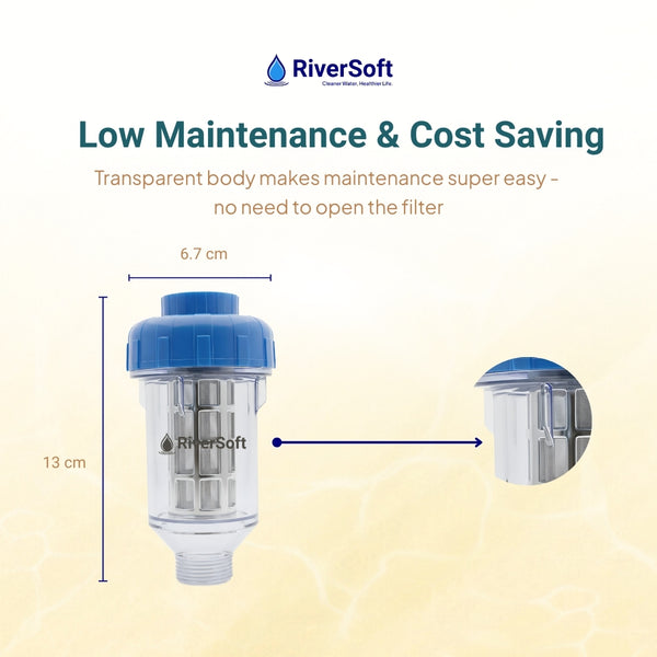 Washing machine filter for hard water