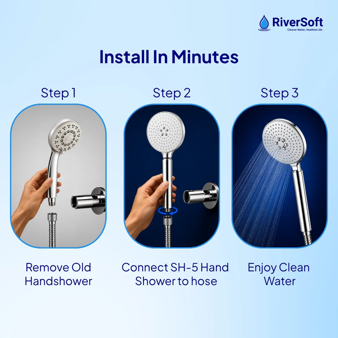 Step-by-step guide to installing a hand shower form RiverSoft 