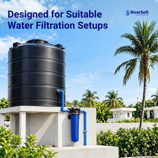 RiverSoft FB-20-1M Filter Bag for Water Tank | 20-inch filter bag | For Filtering Sand, Dirt, Sediment, and Rust from Water | 1-micron tank filter bag