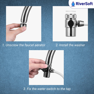 3-in-1 Ultrafiltration Complete Water Filtration System for drinking water | Use below 200 TDS | Sediment, Ultrafiltration, and Carbon Filters| Three Layers Purification