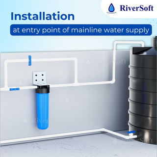 RiverSoft ASP-20-HV1 mainline sediment filter installation