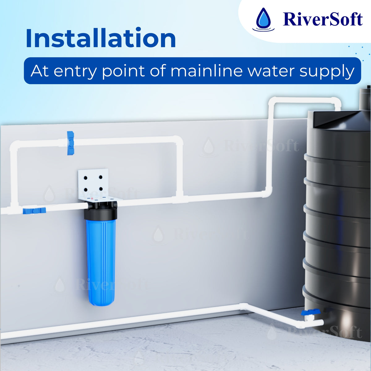RiverSoft ASP-20-HV5 Sediment filter installation