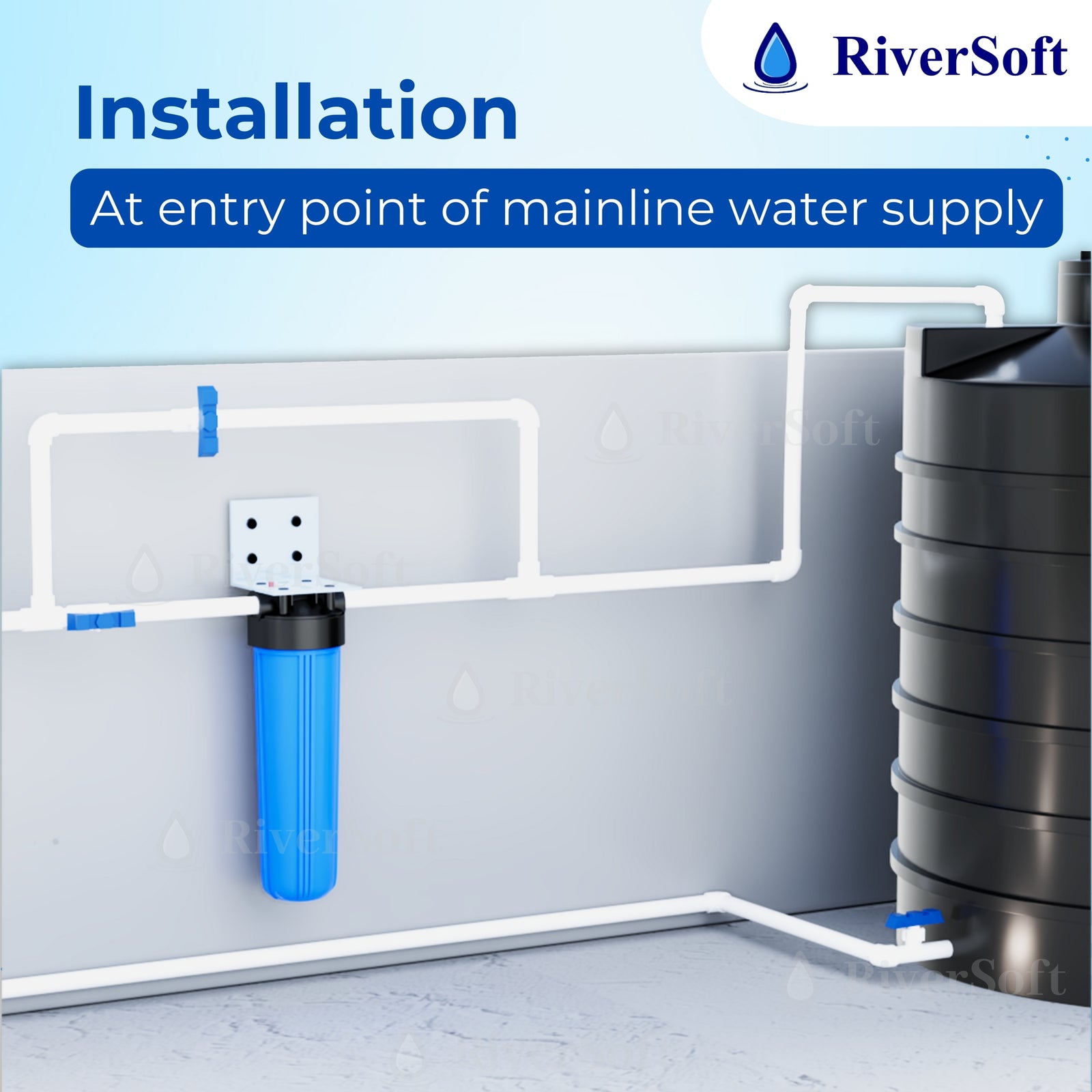 RiverSoft ASP-20-HV5 Sediment filter installation