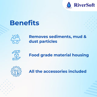 RiverSoft ASP-20-HV5 sediment filter Benefits