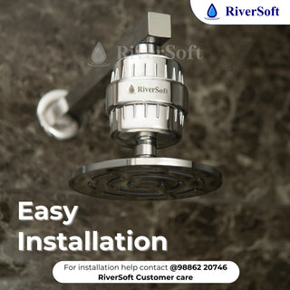 RiverSoft shower filter easy installation and contact information