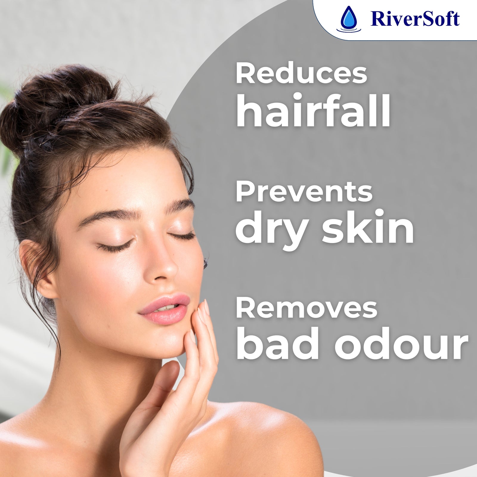 RiverSoft DIVA-05-C shower filter  that reduces hairfall