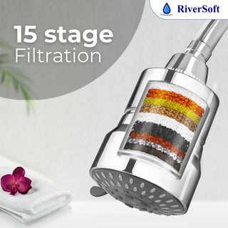 RiverSoft DIVA-05-C shower filter with 15 stage filtration