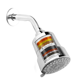 RiverSoft DIVA-03 | 3-Mode Shower Filter for Hard Water | 3 Mode Spray Setting | (Chrome, Pack of 1)