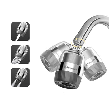 RiverSoft EB-06 kitchen faucet with multiple spray heads