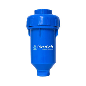 RiverSoft EBWF-04 EcoBlu Washing Machine Filter for Hard Water |Water Softener| Prevents Limescale & Protects Clothes | Easy Installation (Blue, Pack of 1)