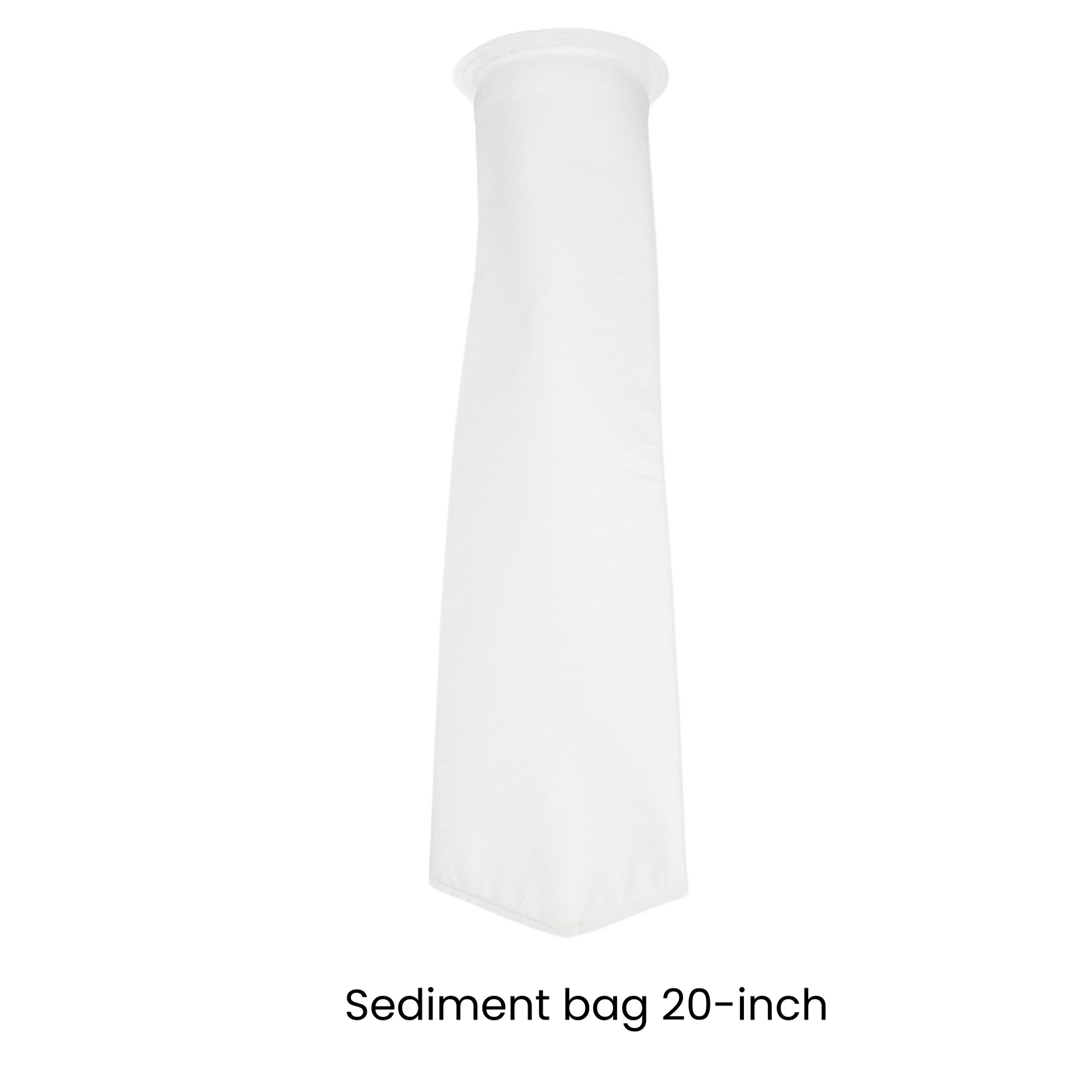 Sediment Filter FB-20-1M, Filter Bag 1 Micron for filtering sand, dirt, rust from water (20 inch, PP, White, Pack of 1)