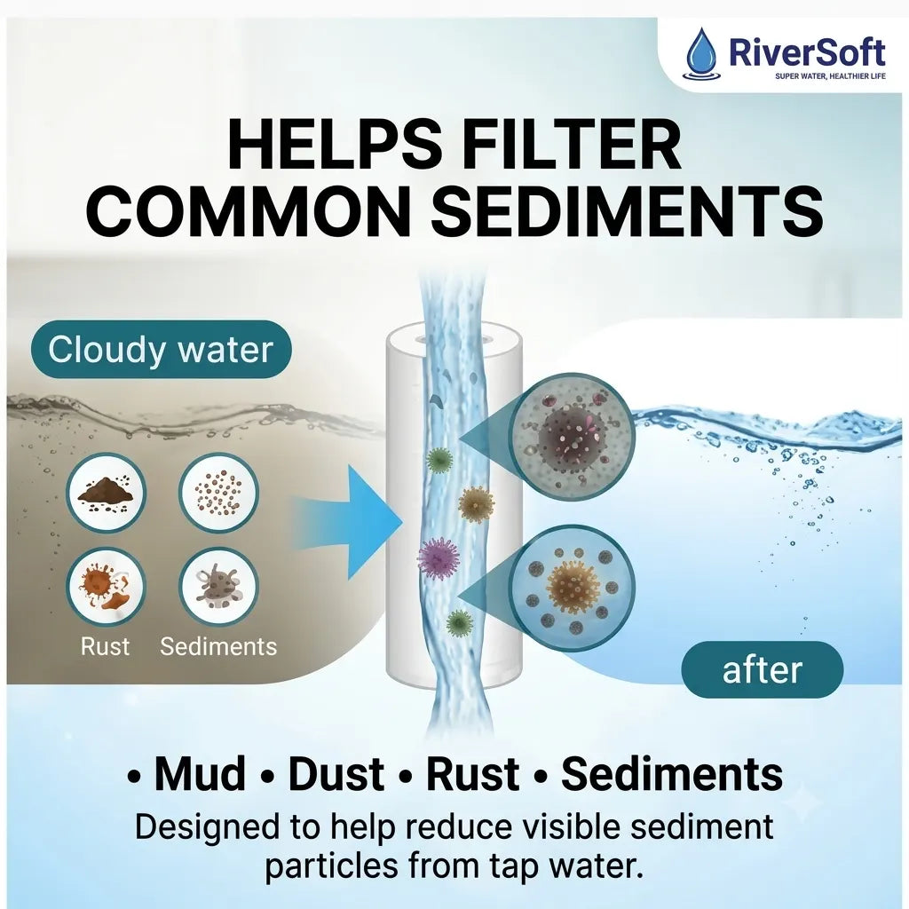 Helps filter sediment