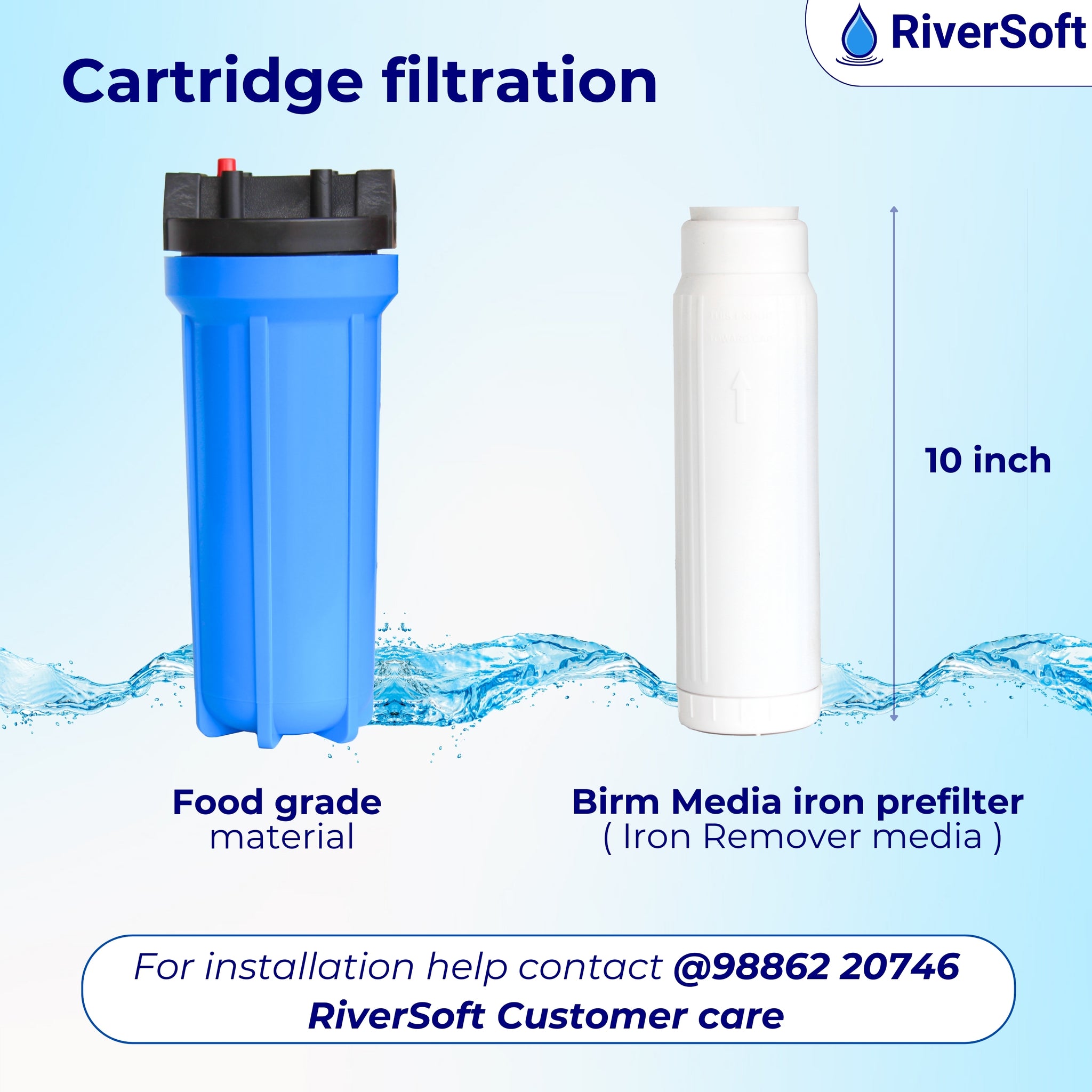 IRF-B Iron Removal Filter| Removes Iron - Advanced Filtration for Clean, Iron-Free Water