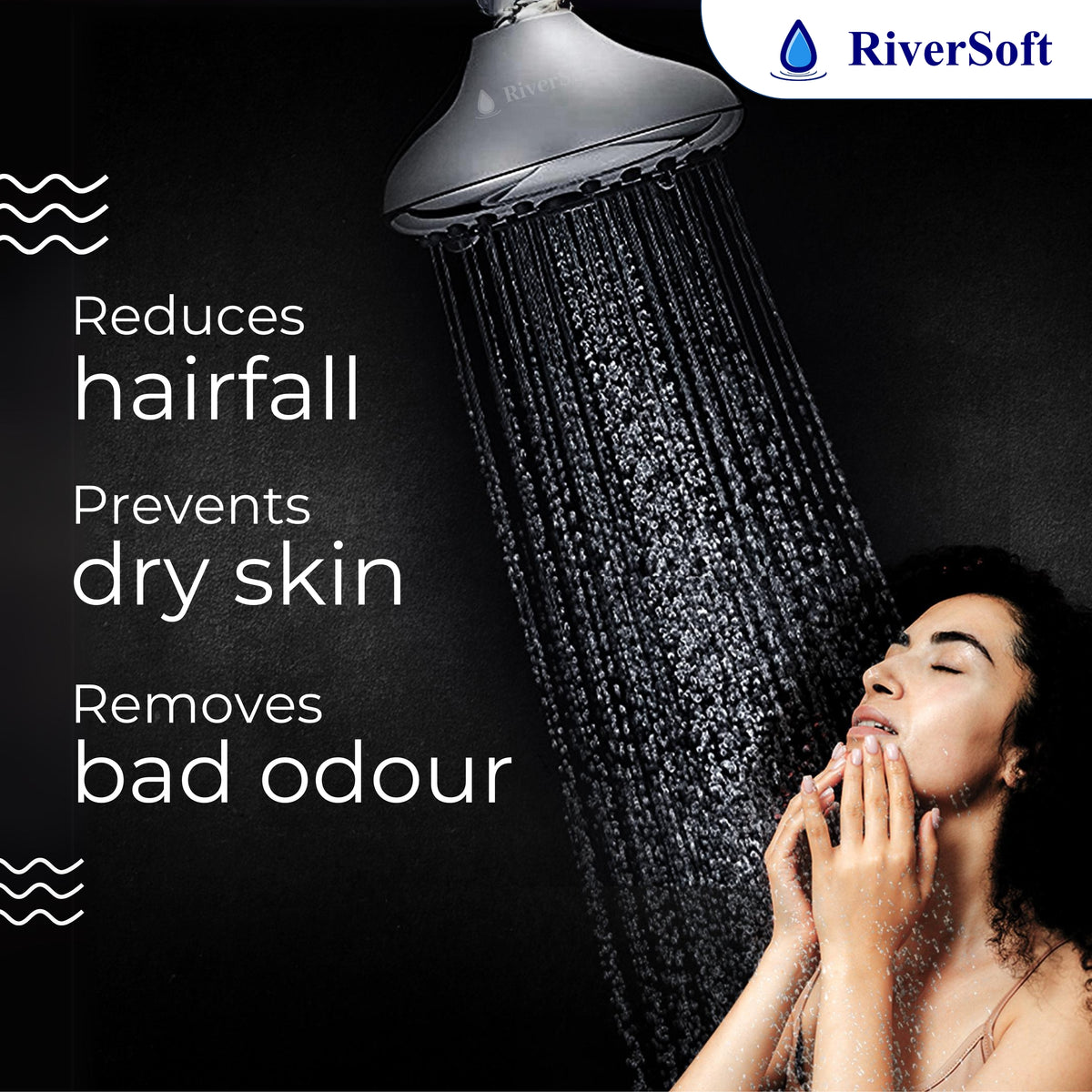 RiverSoft MS02SF15 mist shower filter Benefits