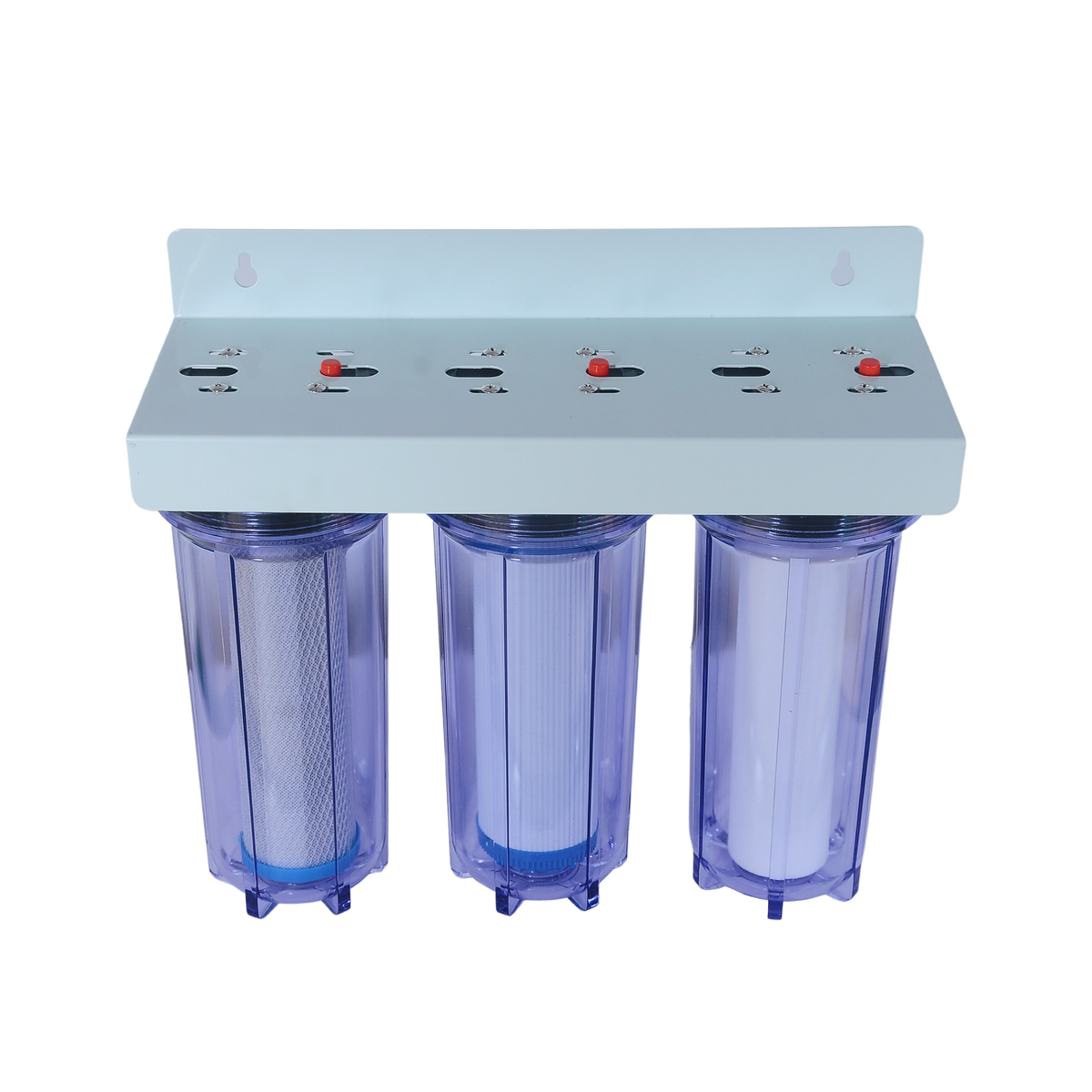 RiverSoft PPGACCTO-10 Under-Sink Water Filter 3 Stages With Inbuilt Mounting Clamp