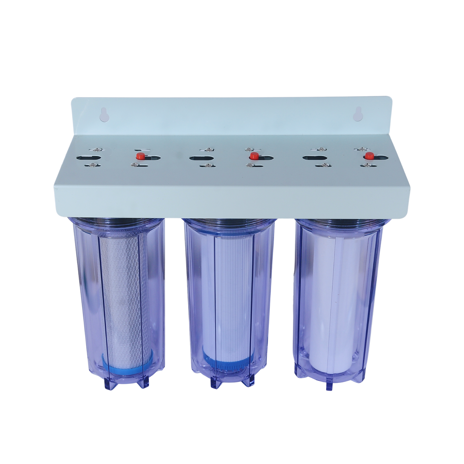 RiverSoft PPGACCTO-10 Under-Sink Water Filter 3 Stages With Inbuilt Mounting Clamp