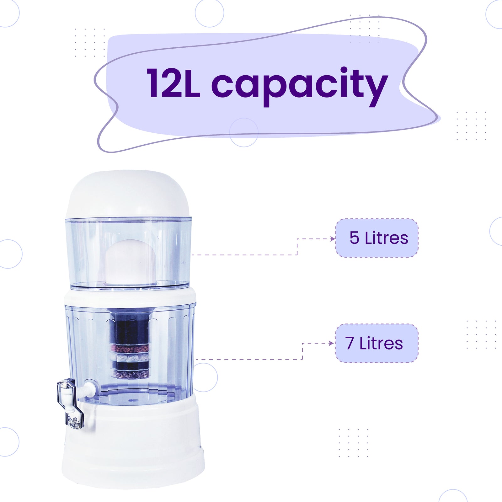 RiverSoft PS-MWP-12L Mineral Water Filter 12L capacity