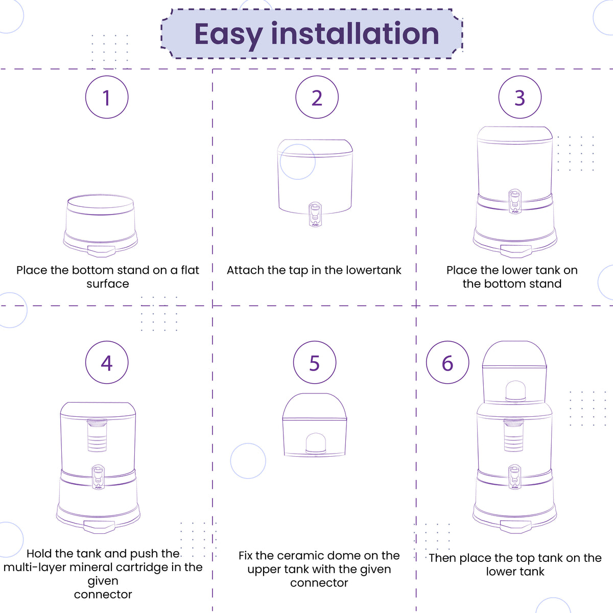 RiverSoft PS-MWP-12L Mineral Water Filter easy installation