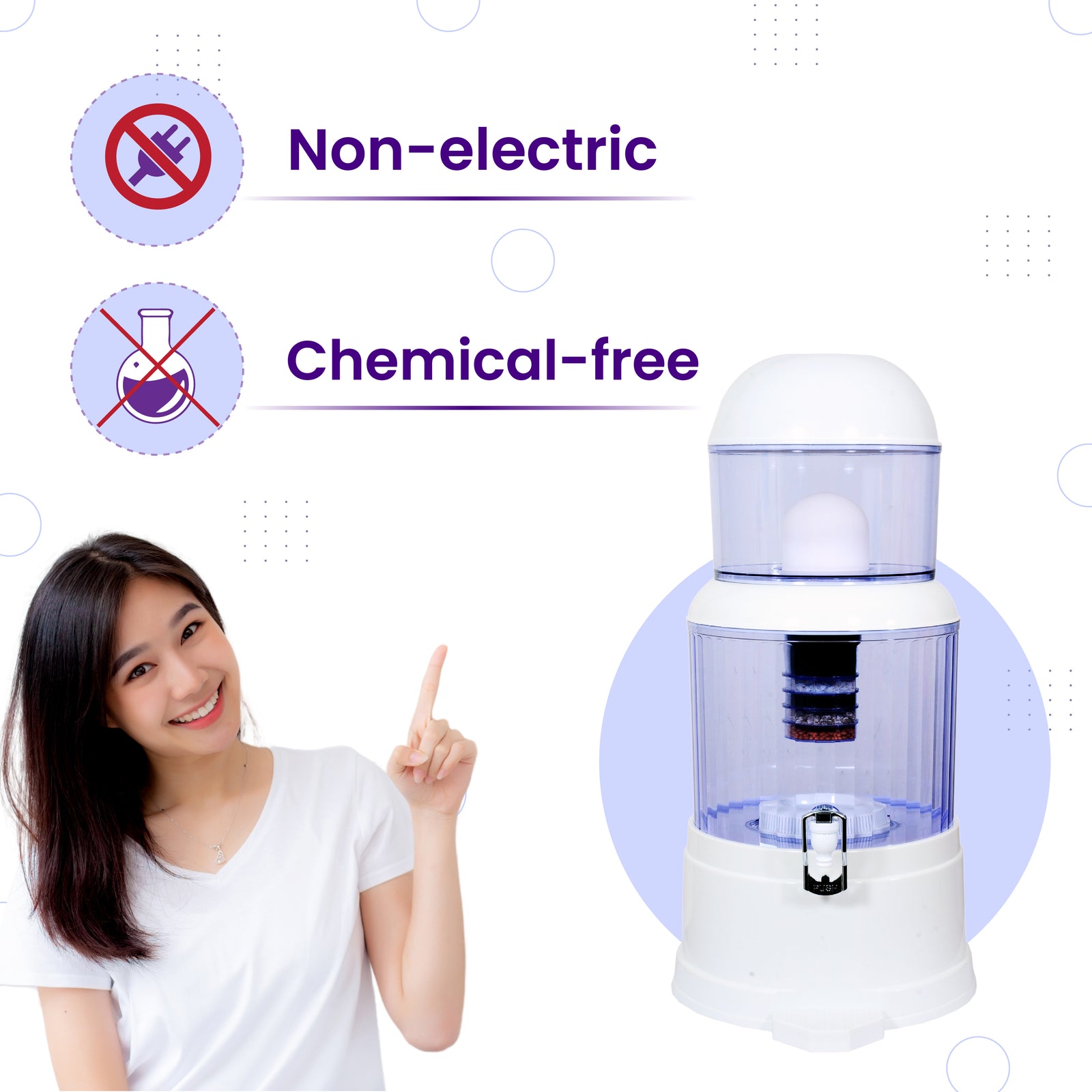 RiverSoft PS-MWP-20 Purestream Mineral Candle Filter Water Filter chemical free