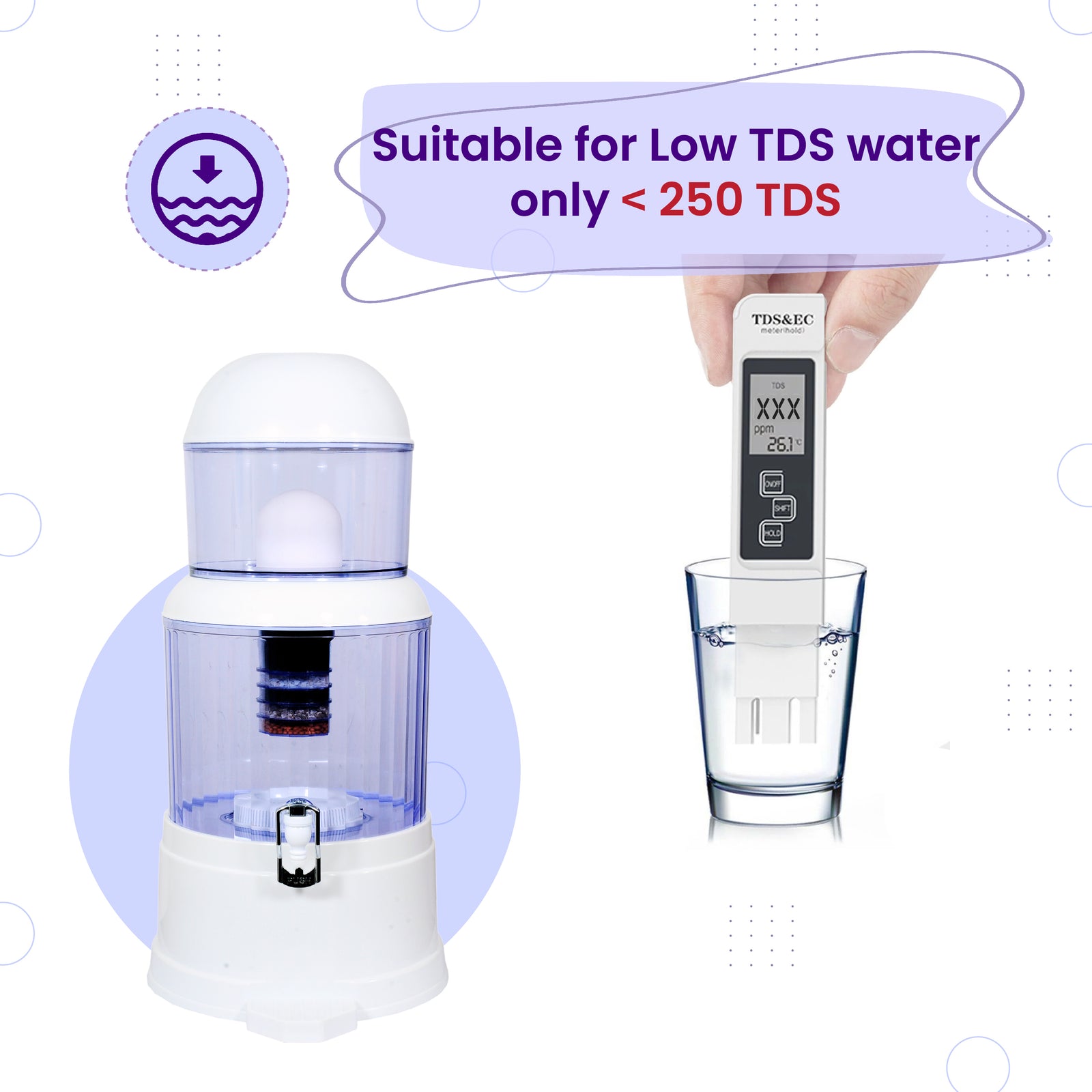 RiverSoft PS-MWP-20 suitable for low TDS water only