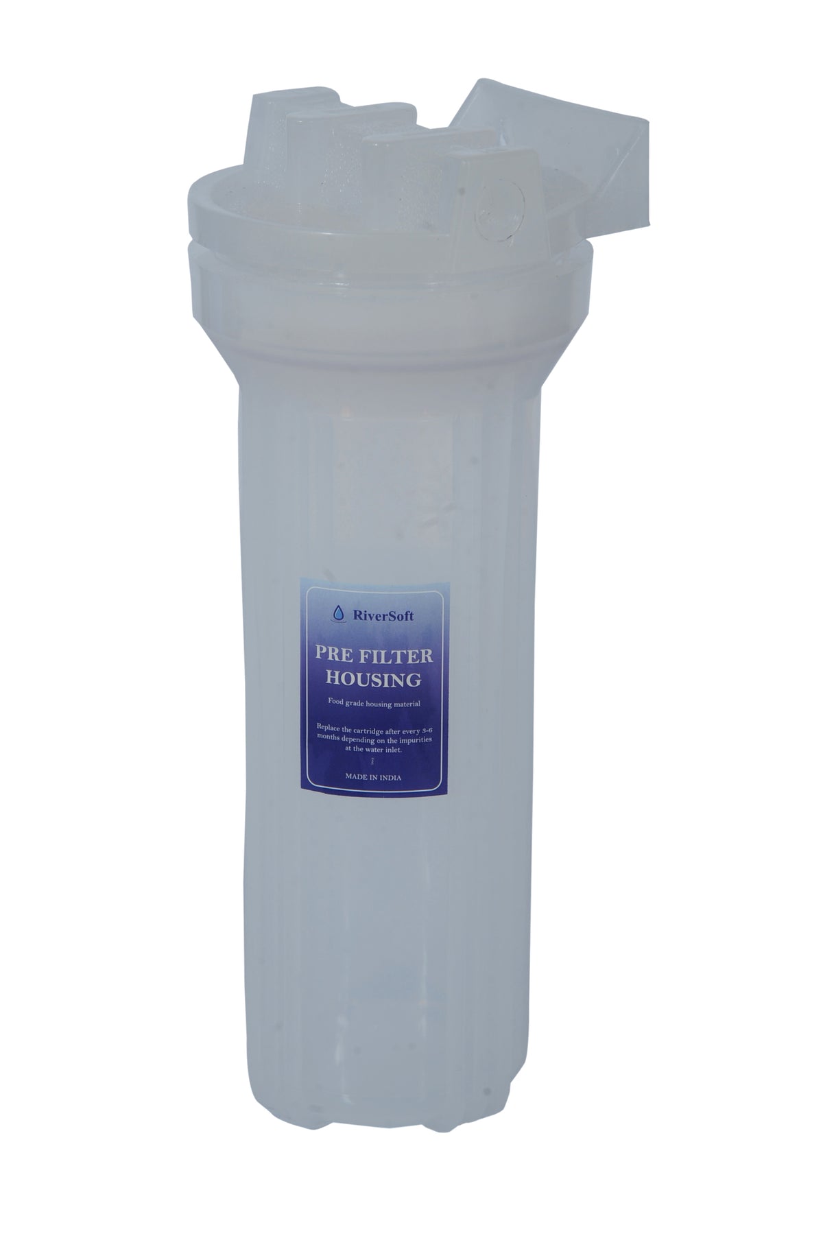 RiverSoft PreRO-STR-YWC-10-1 Semi-transparent prefilter housing