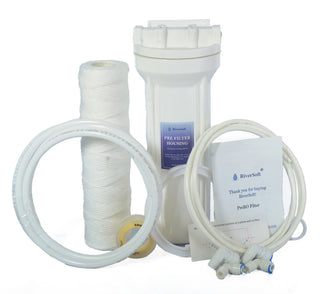 RiverSoft PreRO-YWC-10-1 prefilter housing assembly with inbuilt mounting clamp