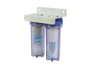 RiverSoft RO-PPCTO-10-1 Under-Sink Water Filter 2 Stages With Inbuilt Mounting Clamp