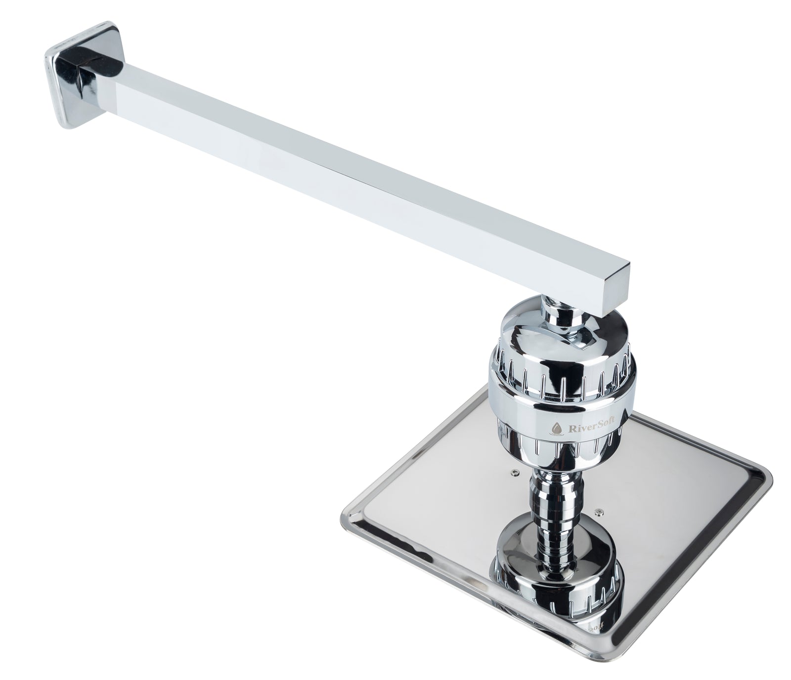 RiverSoft RS100-SF-15 10x10 inch chrome rain shower head