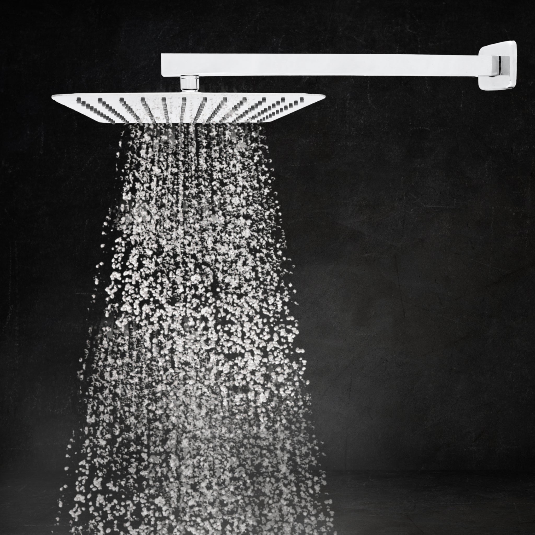 RS100 Rain shower 10 inch x 10 inch without arm (ABS, Chrome)