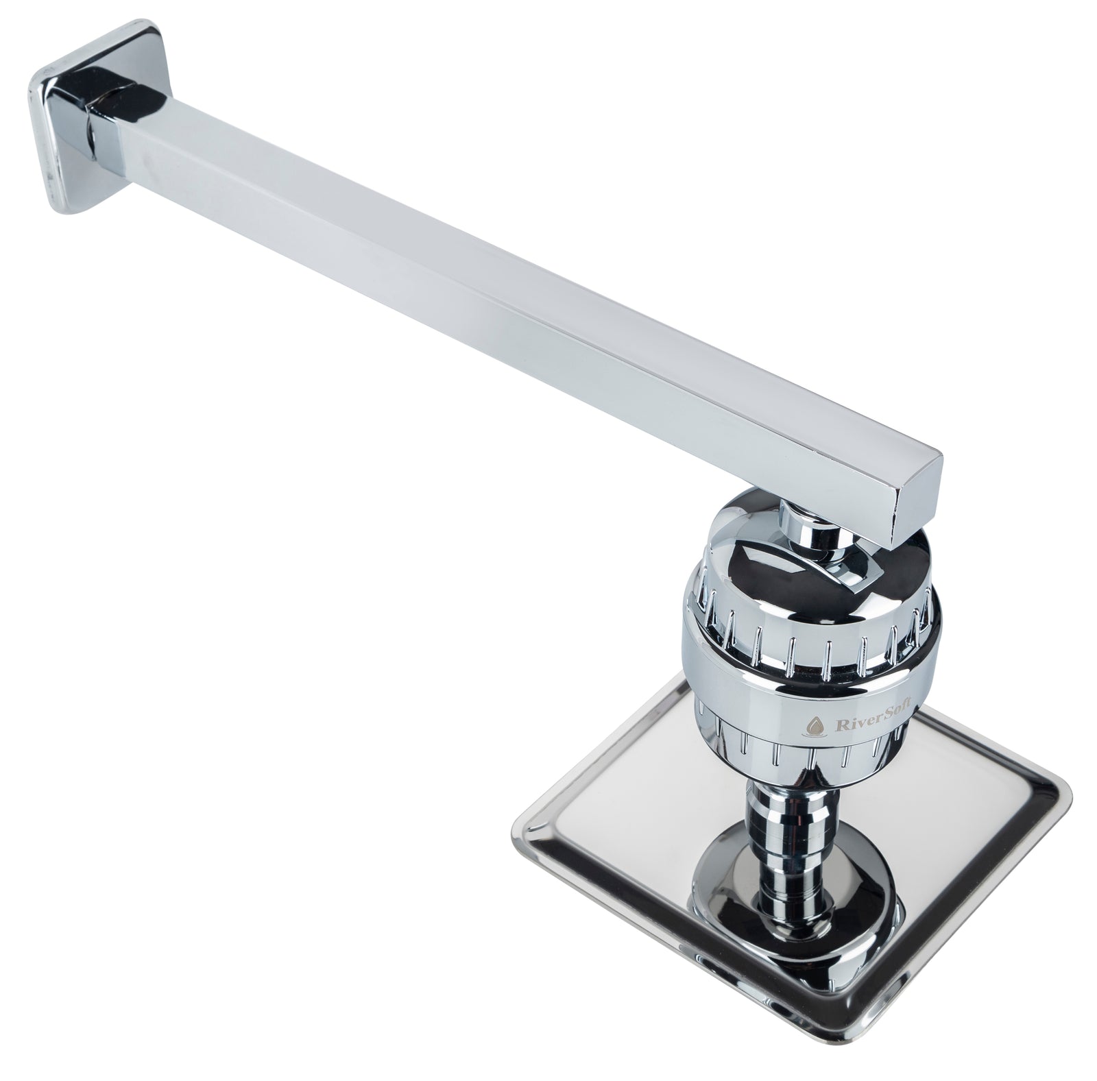 RiverSoft RS66-SF-15 Rain Shower filter combo 6 inch with shower arm