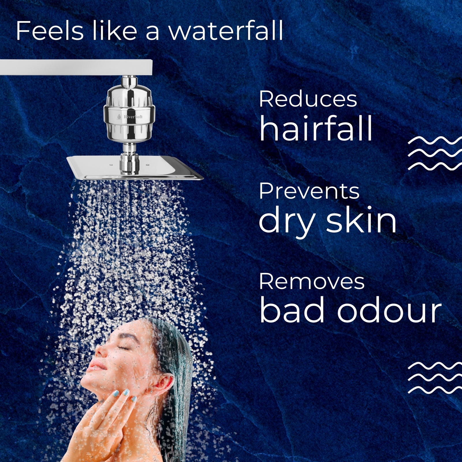 Riversoft Rain shower filter combo benefits 
