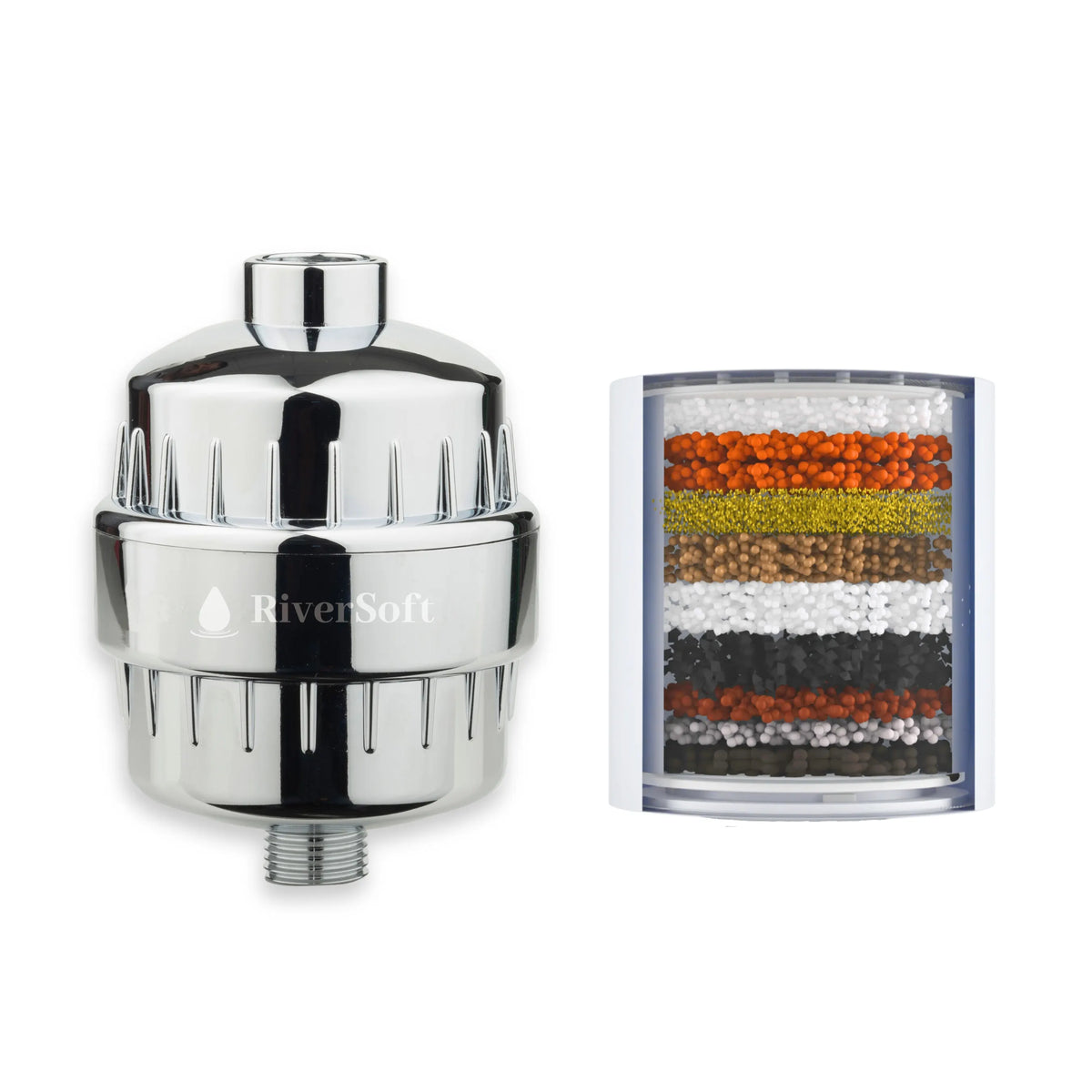 RiverSoft SF-15-15C shower and tap filter combo