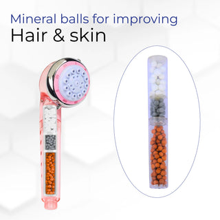 RiverSoft SH-15 showerhead filter with mineral balls for hair and skin improvement 