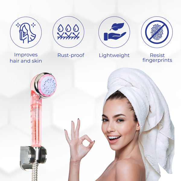 SH-15 Handheld Shower For Hard Water | With Mineral Balls | For Improving Hair And Skin