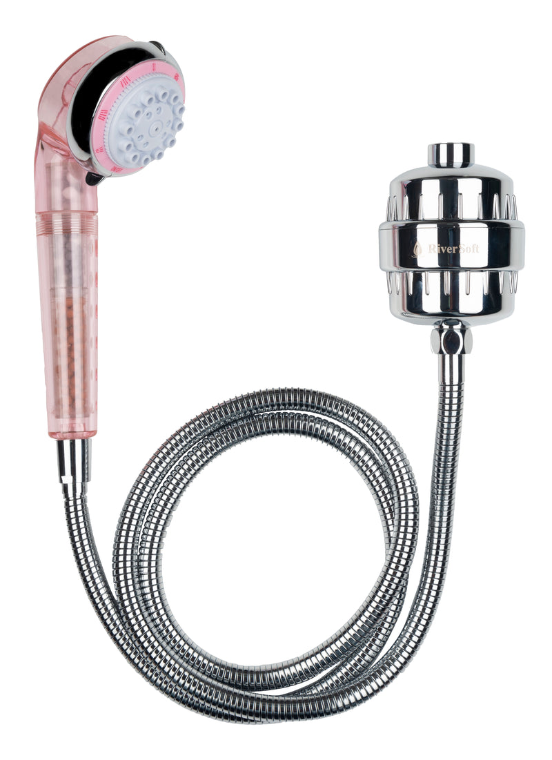SF-15 shower filter with hand shower, SS Flexible Shower Hose 1.5 Meter.